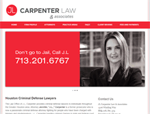 Tablet Screenshot of jlcarpenterlaw.com